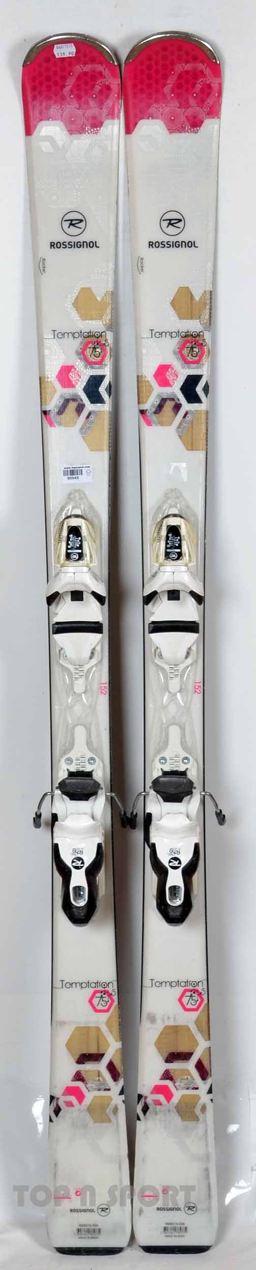 Rossignol TEMPTATION 75 - skis d'occasion Femme
