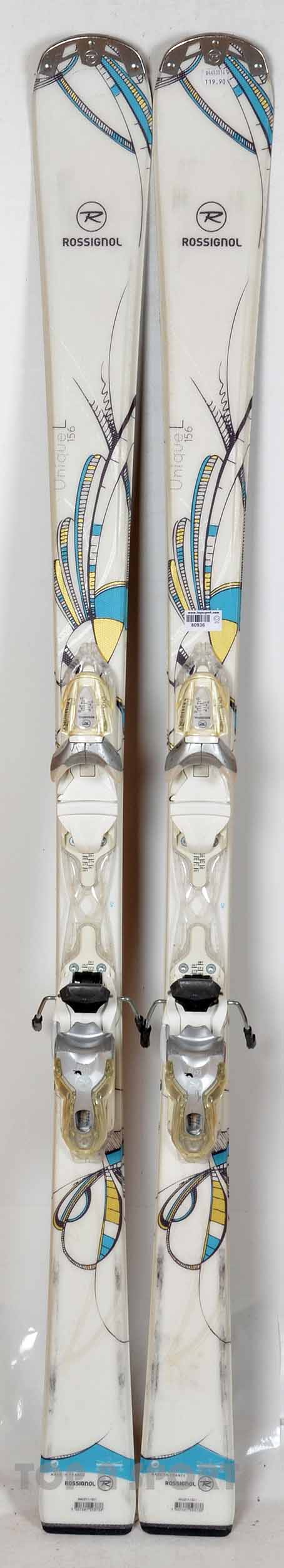 Rossignol UNIQUE L white - skis d'occasion Femme