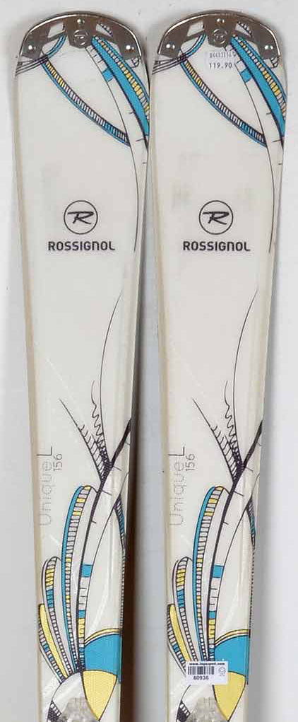 Rossignol UNIQUE L white - skis d'occasion Femme