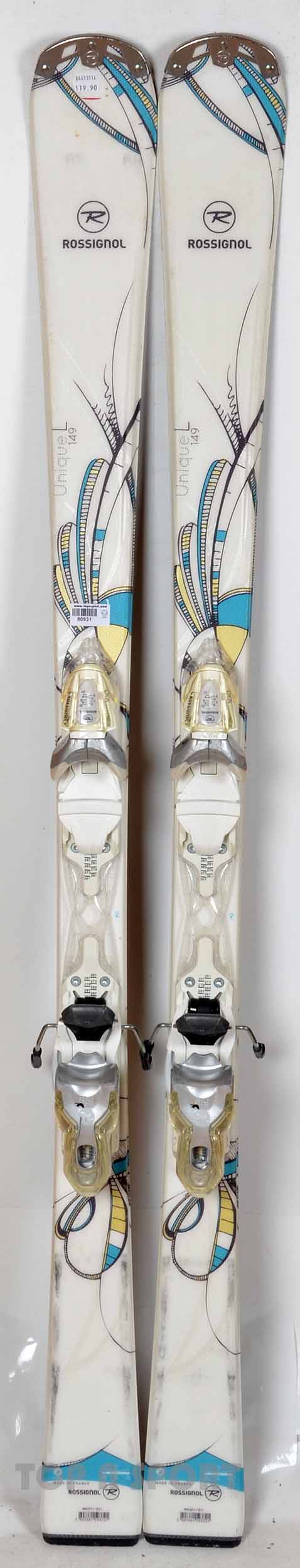 Rossignol UNIQUE L white - skis d'occasion Femme