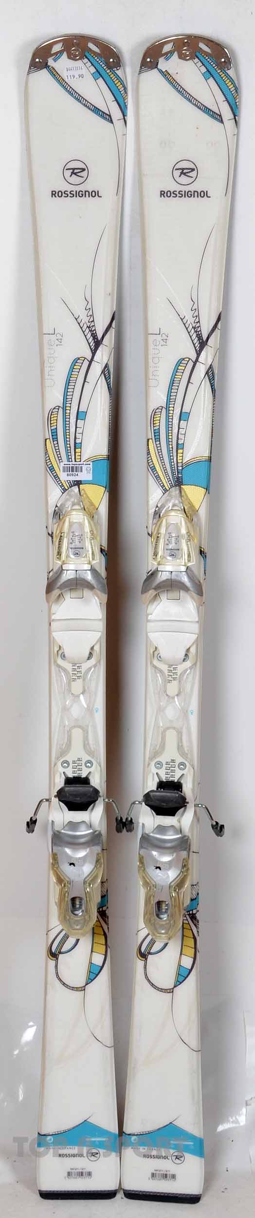 Rossignol UNIQUE L white - skis d'occasion Femme