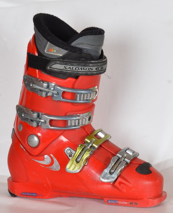salomon course 90 ski boots Salomon COURSE 90 Red - chaussures de ski d'occasion Junior