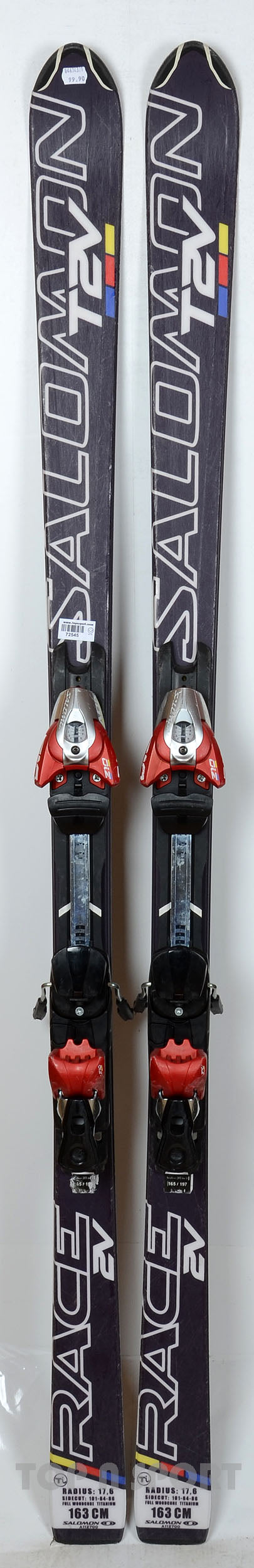 Salomon EQUIPE T 2V RACE blk skis d'occasion Junior – Top N