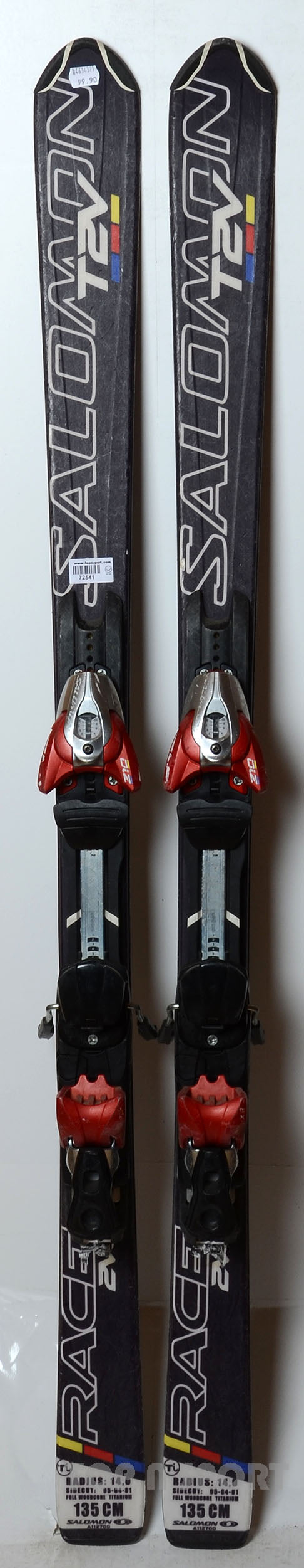 Salomon EQUIPE T 2V RACE blk - skis d'occasion Junior
