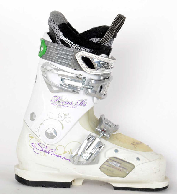 Salomon FocuS RS White Crystal - Chaussures de ski d'occasion Femme