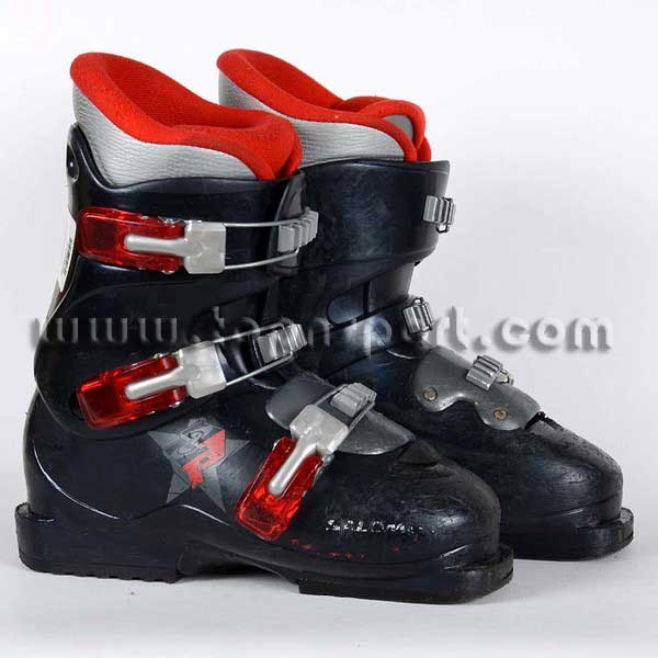 Salomon PERFORMA T3 BLACK - Chaussures de ski occasion Junior