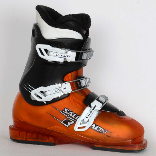 Salomon PERFORMA T3 black / ora - Chaussures de ski d'occasion Junior