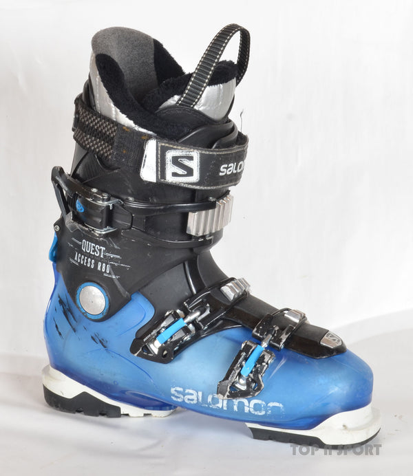 Salomon QUEST ACCESS R80 Black/Blue - chaussures de ski d'occasion