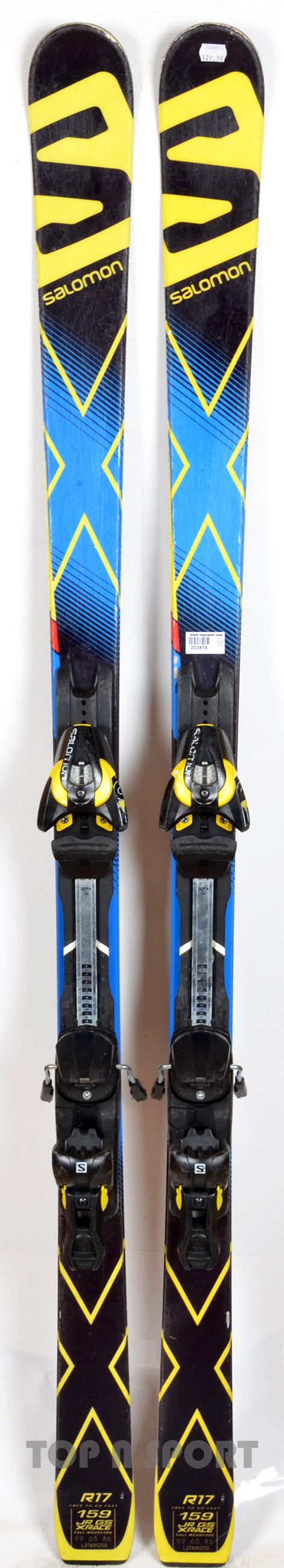 Salomon X-RACE JR GS blue - skis d'occasion Junior