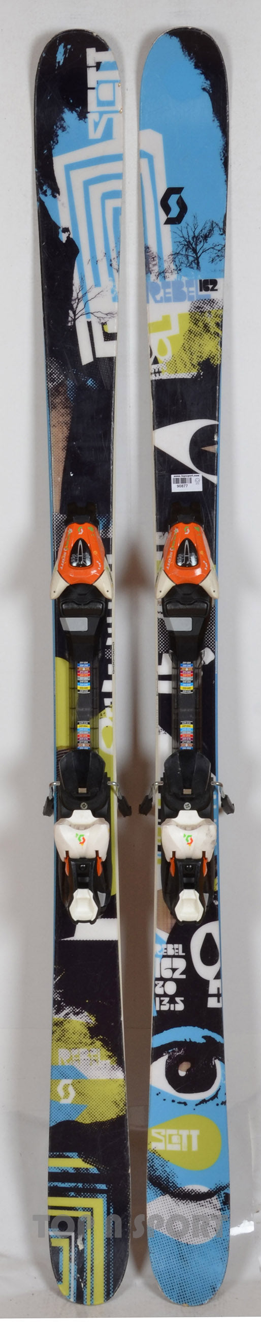 Scott REBEL blue - skis d'occasion Junior