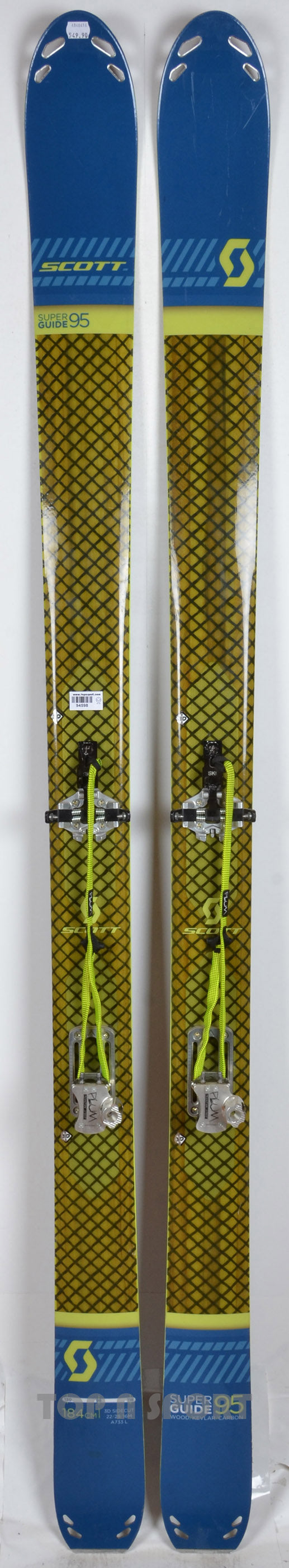 Scott SUPERGUIDE 95 + Fixations Plum - skis d'occasion