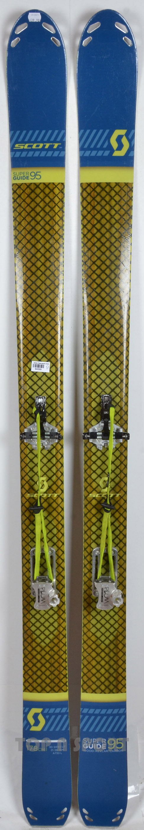 Scott SUPERGUIDE 95 + Fixations Plum - skis d'occasion
