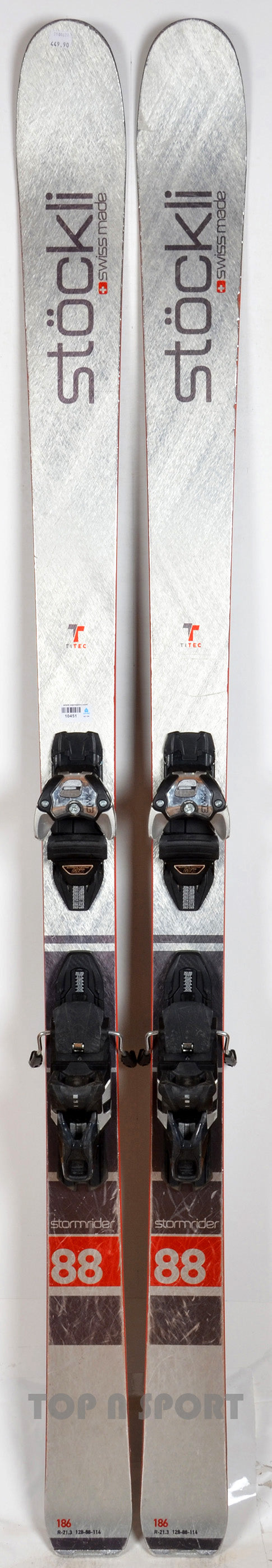 Stöckli STORMRIDER 88 grey - skis d'occasion
