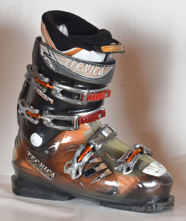 Tecnica MEGA + noir/orange - chaussures de ski d'occasion