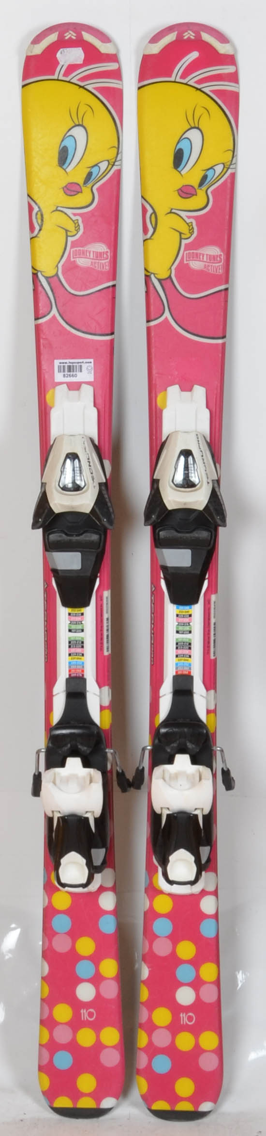 Tecno Pro Looney tunes active pink - skis d'occasion Junior