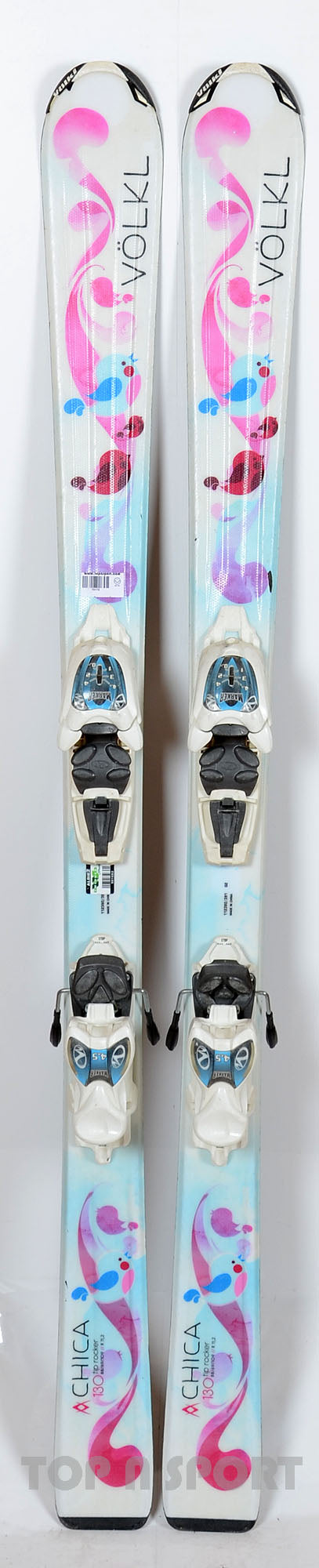 Völkl CHICA white - skis d'occasion Junior