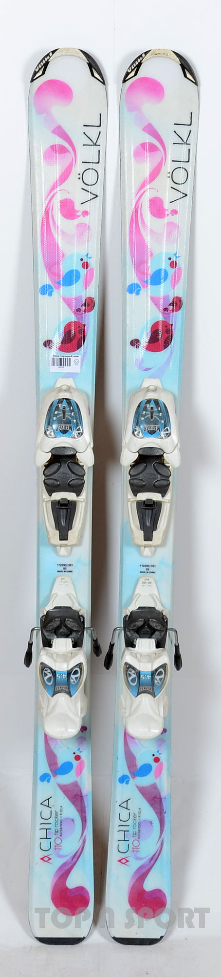 Völkl CHICA white - skis d'occasion Junior