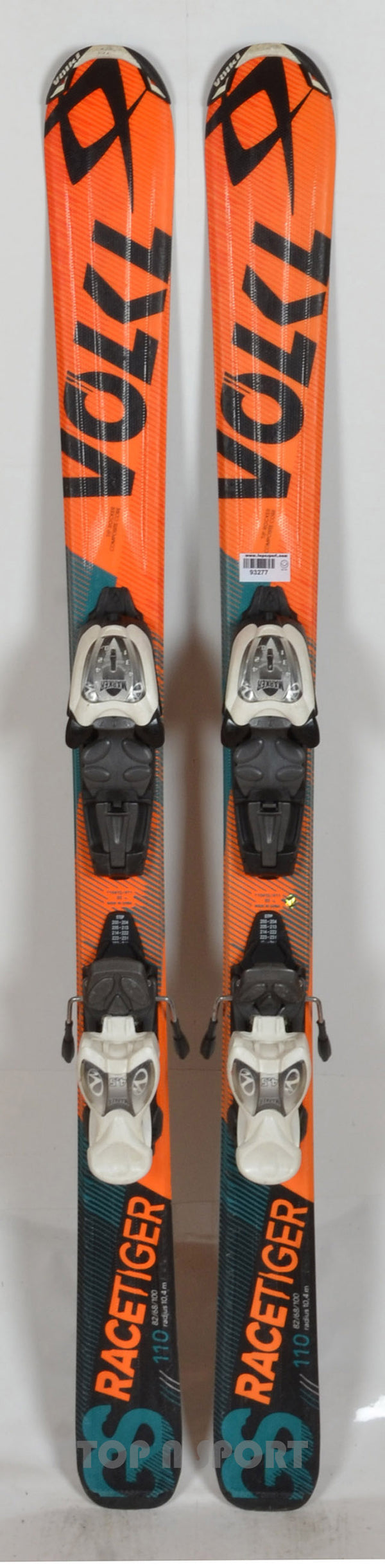 Völkl RACETIGER MOTION GS Jr black/orange - skis d'occasion Junior