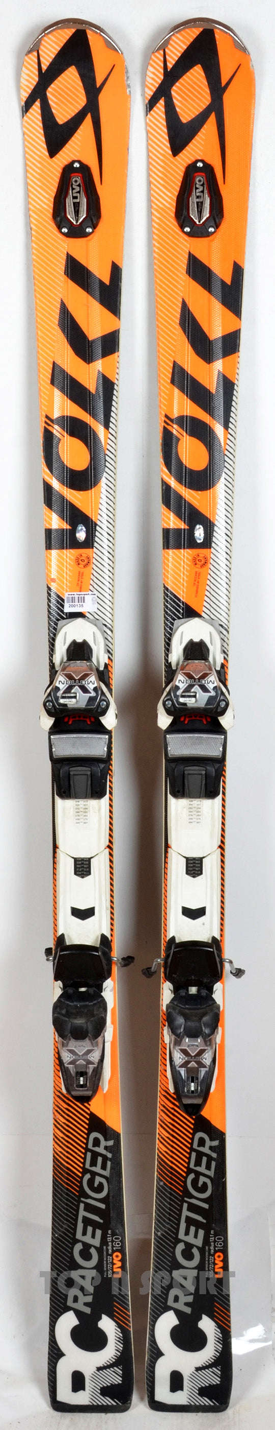 Völkl RACETIGER RC UVO white/ora - skis d'occasion
