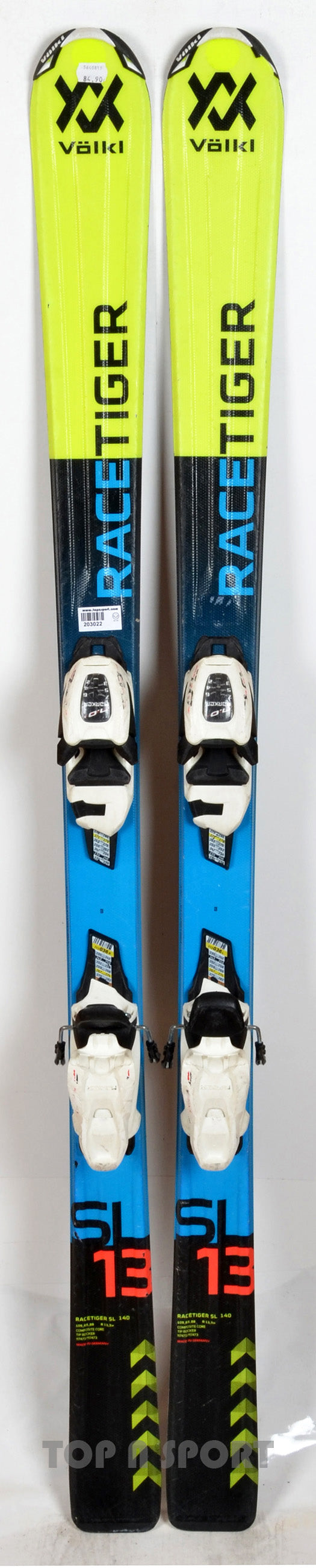 Völkl RACETIGER SL MOTION JR black/yellow - skis d'occasion Junior