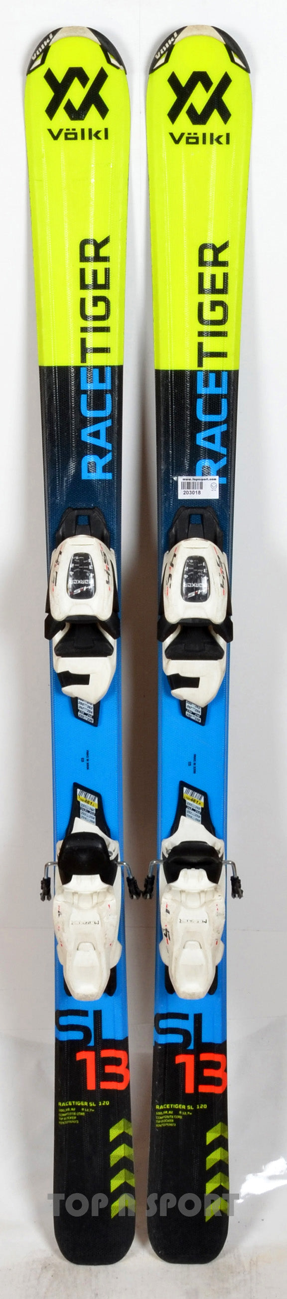 Völkl RACETIGER SL MOTION JR black/yellow - skis d'occasion Junior