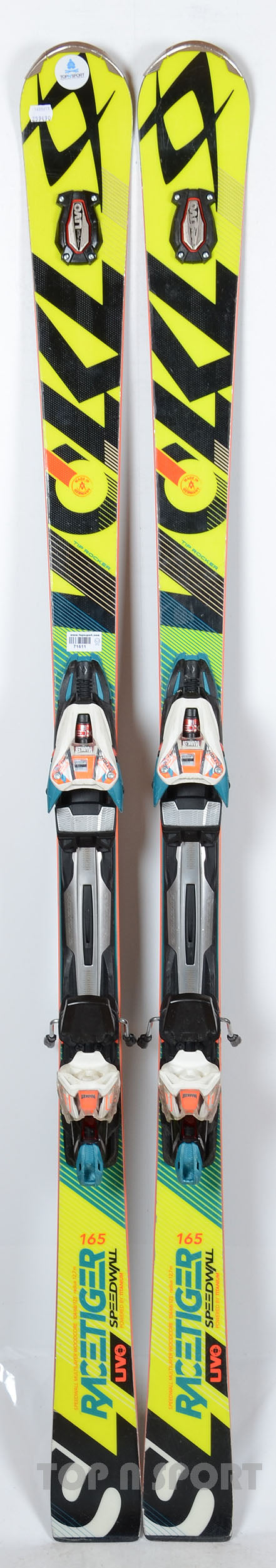 Ski Volkl Racetiger Speedwall Sl + Fixations Ski Volkl Racetiger Speedwall Sl + Fixations