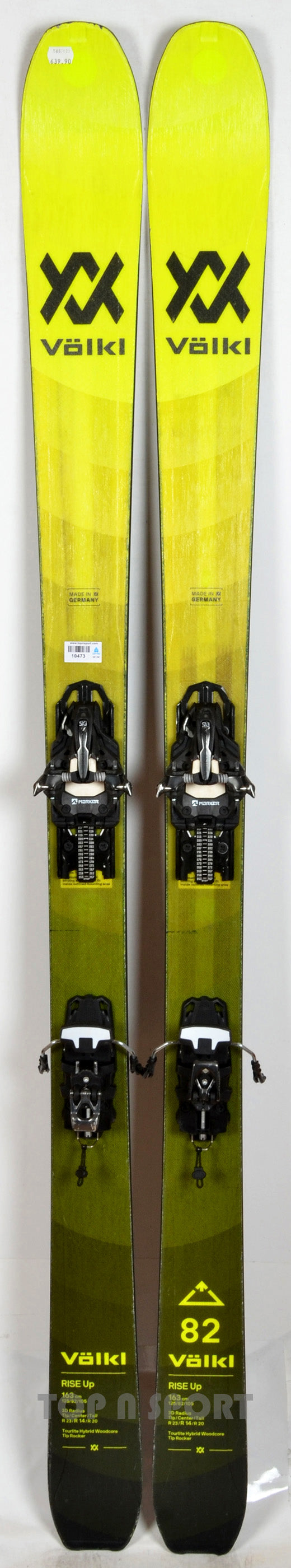 Völkl RISE UP 82 + Fixations Marker Alpinist 8 + peaux - skis d'occasion