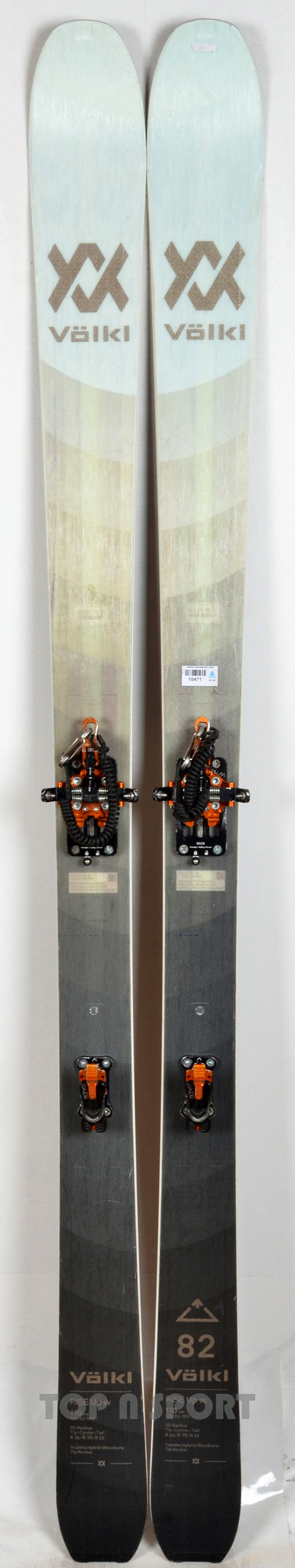 Völkl RISE UP 82 W + Fixations Plum Oazo 8 + peaux - skis d'occasion Femme