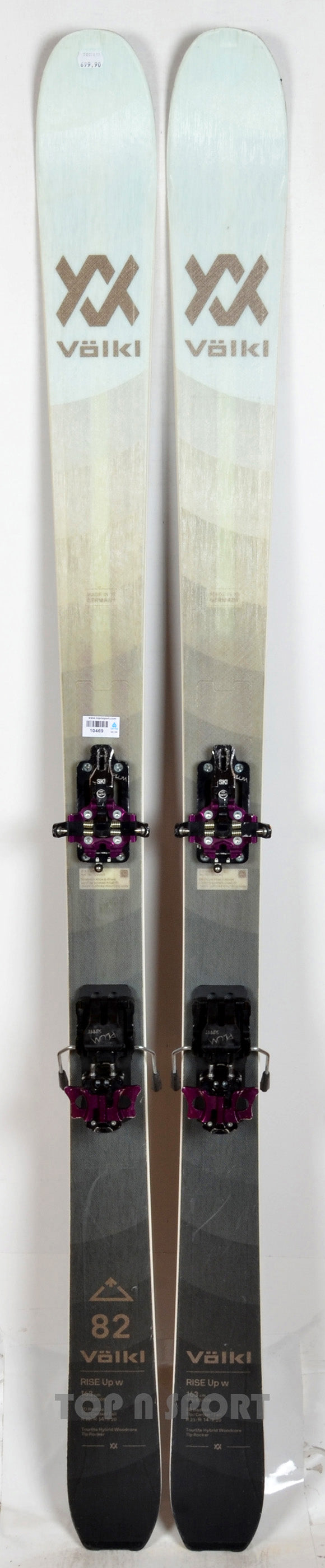 Völkl RISE UP 82 W + Fixations Plum Summit 7 + peaux - skis d'occasion Femme