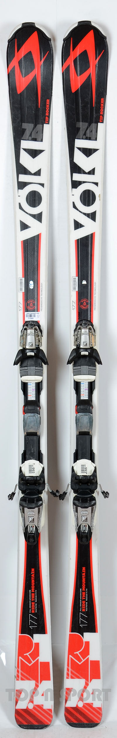 Völkl RTM 7,4 blk / red - skis d'occasion