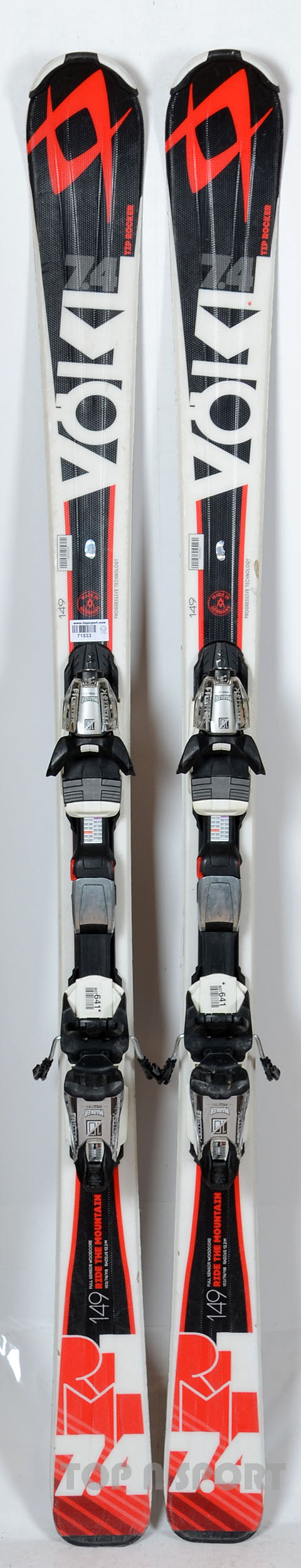 Völkl RTM 7,4 blk / red - skis d'occasion