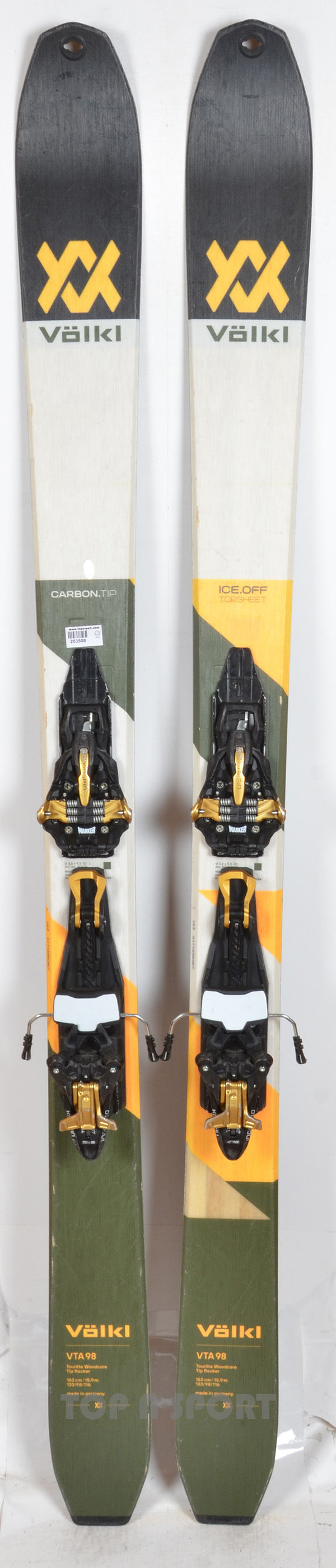 Völkl VTA 98 + Fixations Marker Kingpin 13 - skis d'occasion