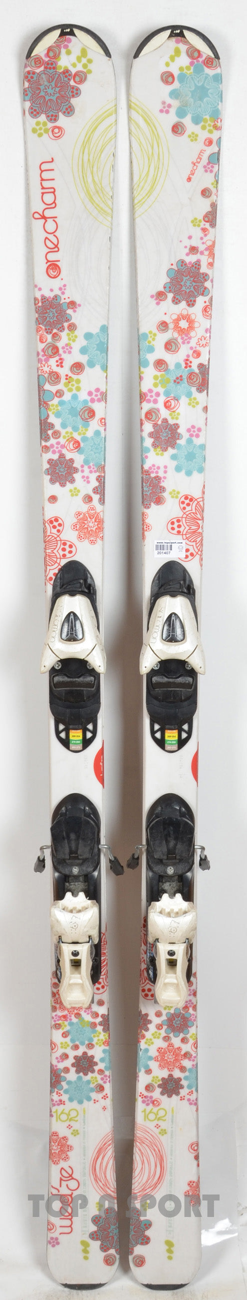 Wedze ONECHARM white - skis d'occasion Femme