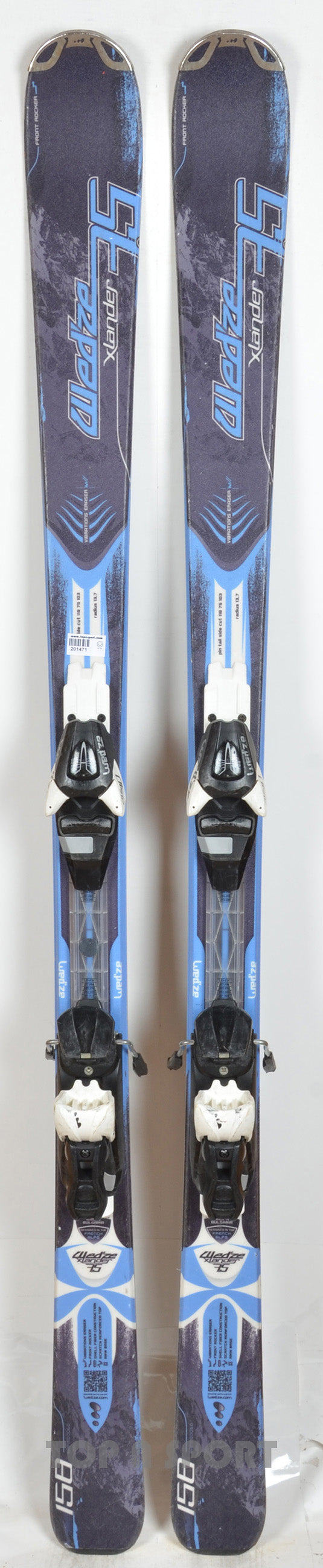 Wedze X LANDER 75 black - skis d'occasion