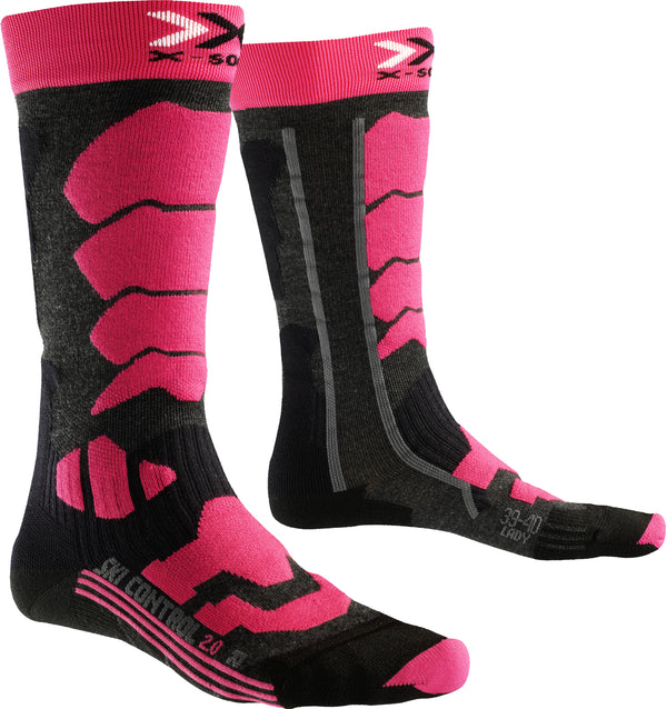X-SOCKS SkiControl 2.0 Lady Ant/Fu - Chaussettes de ski femme neuf déstockage