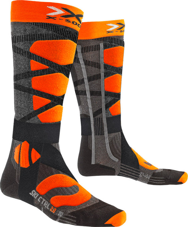 X-SOCKS SkiControl 4.0 Ant/Orange - Chaussettes de ski neuf déstockage