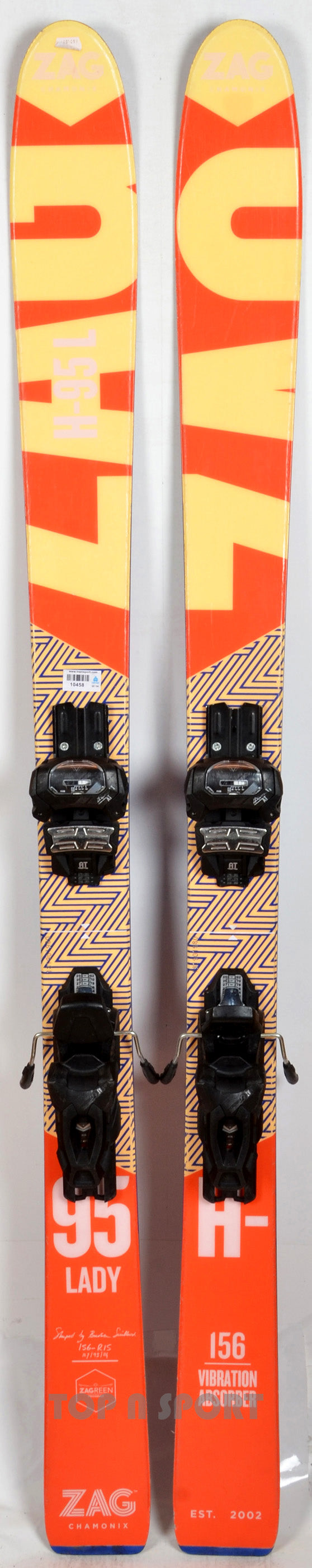 ZAG H95 Lady ORA - skis d'occasion Femme