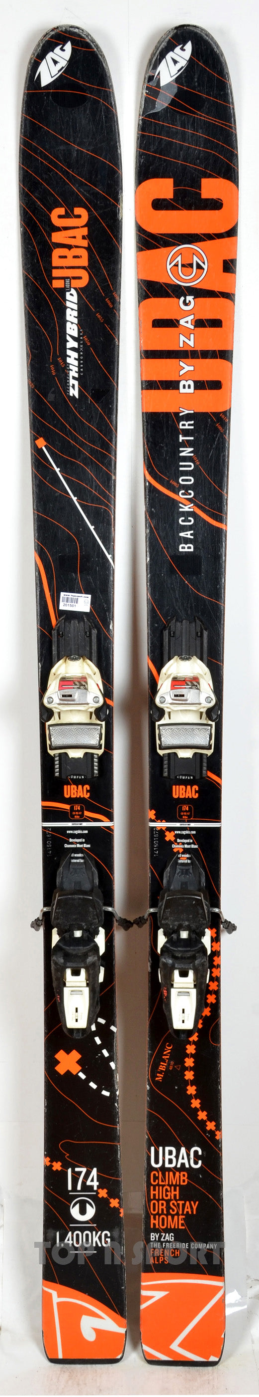 ZAG UBAC black - skis d'occasion